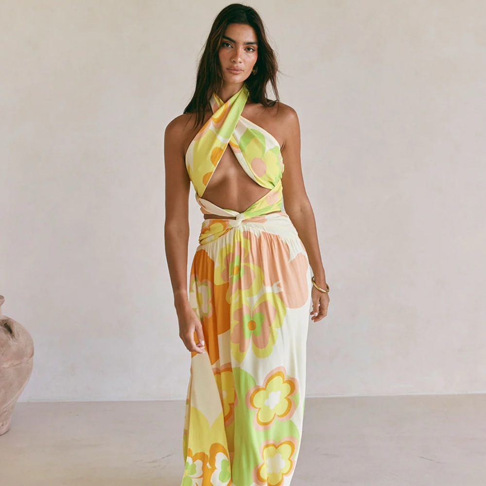 Sabo Skirt Jorah Maxi Dress - Retro Bloom | NWT